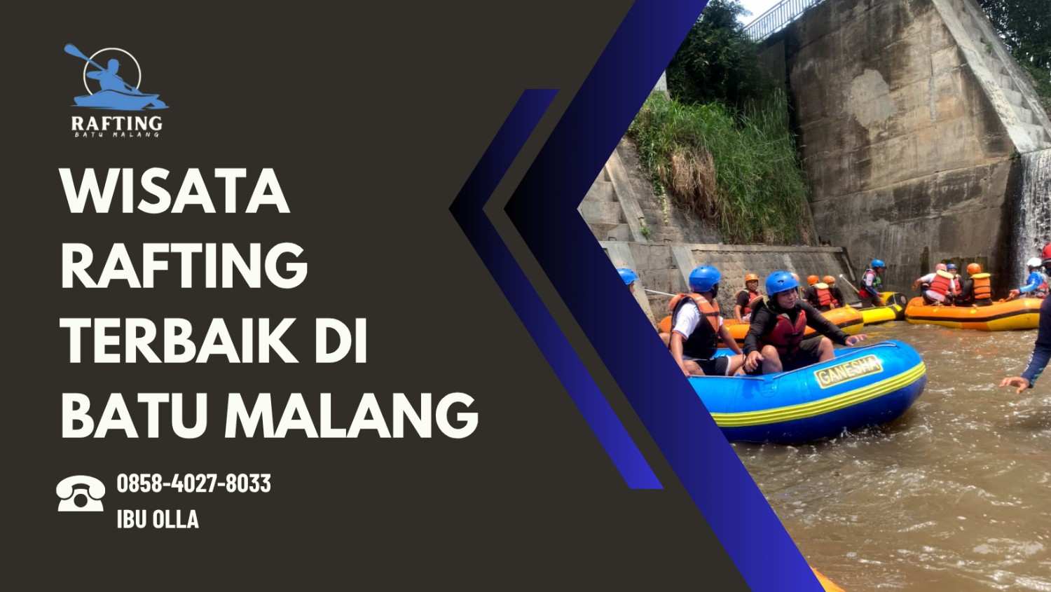 WISATA RAFTING TERBAIK DI BATU MALANG | RAFTING BATU | 0858-4027-8033