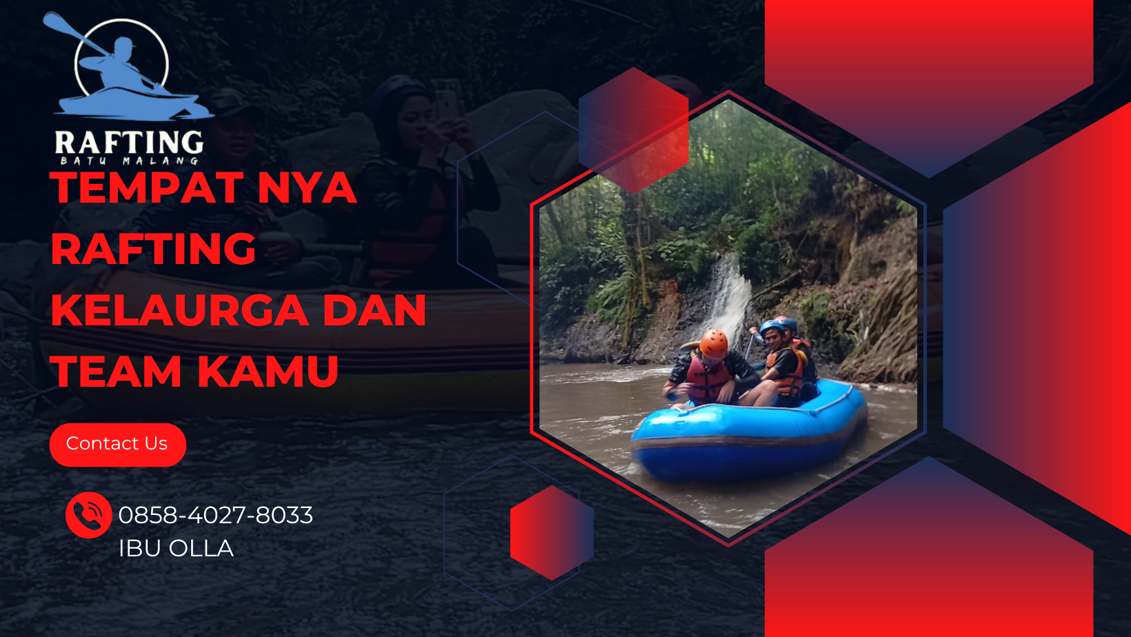 TEMPAT NYA RAFTING KELUARGA DAN TEAM KAMU | RAFTING BATU | 0858-4027-8033