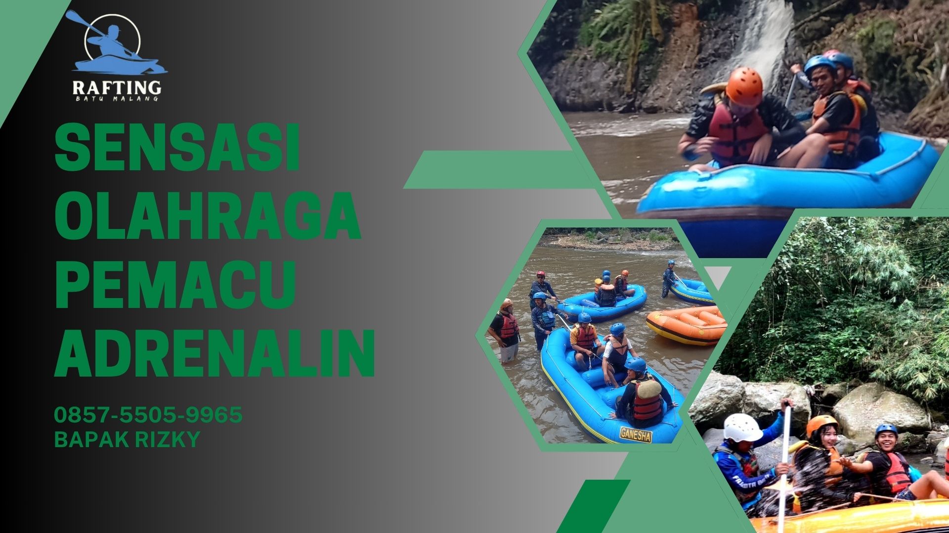 SENSASI OLAHRAGA PEMACU ADRENALIN | RAFTING BATU | 0857-5505-9965