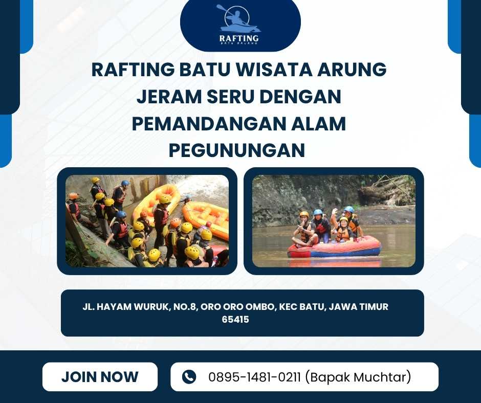 PILIHAN TEMPAT RAFTING TERBAIK DI BATU MALANG | RAFTING BATU | 0895-1481-0211